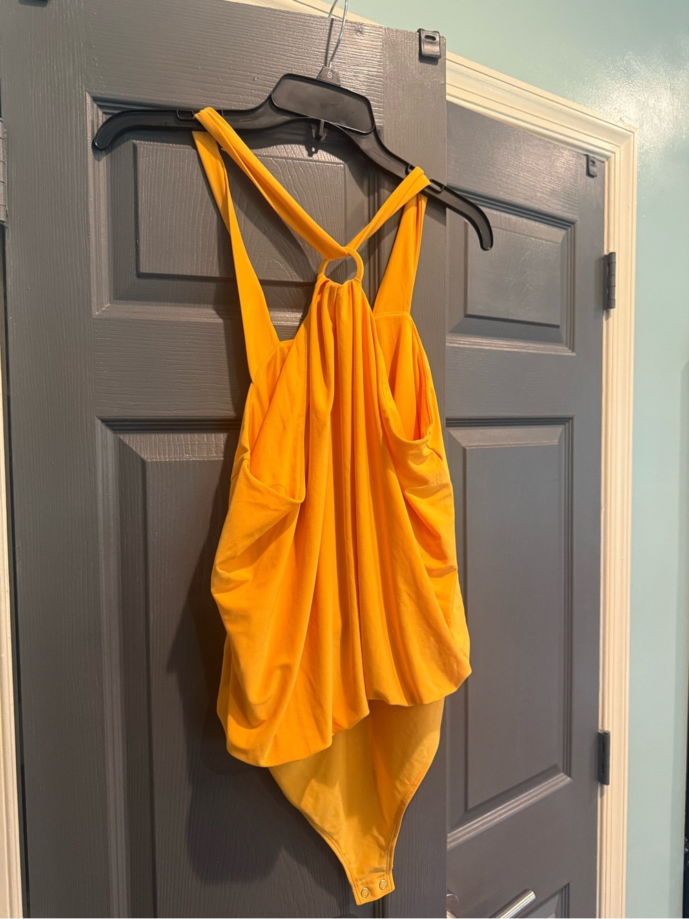 Express- Marigold Halter Ring Top